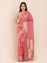 KAVVYA  PINK BANARASI SILK SAREE